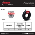 Pneu Pneumático 6x2 Carrinhos Carga Drift Trike Skate - Colson