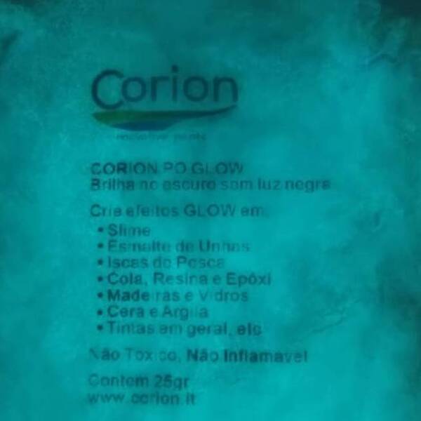 Pó Glow 1kg Corion Led Cell Uv Brilha No Escuro (azul Neon)