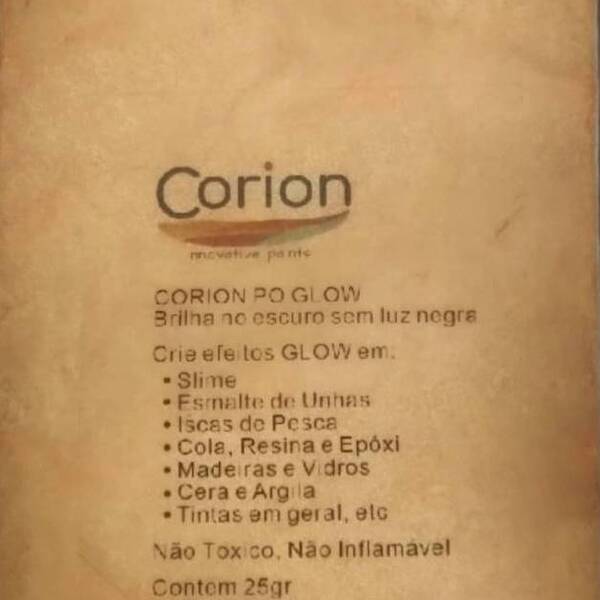 Pó Glow 1kg Corion Led Cell Uv Brilha No Escuro (laranja Neon)