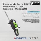 Podador De Cerca Pdc Com Motor 2t 26cc Gasolina Mistura 2 Tem