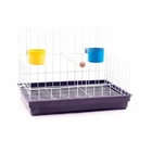 Poleiro De Madeira Com Bandeja E 2 Comedouros Para Calopsita,