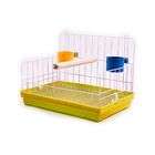 Poleiro De Madeira Com Bandeja E 2 Comedouros Para Calopsita,