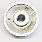 Polia Alumínio 1 Canal Perfil A 75mm Com Furo 5/8"