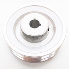 Polia Alumínio 2 Canais Perfil A 115mm Com Furo 3/4"