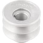 Polia Alumínio 2 Canais Perfil A 60mm Com Furo 3/4" - Vonder