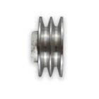 Polia De Alumínio 150mm 2 Canais Perfil A Sem Furo