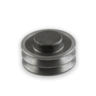 Polia De Alumínio Para Correia Em V 120mm 2 Canais Perfil A