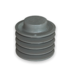 Polia De Ferro Fundido 120mm 4 Canais Perfil B Sem Furo