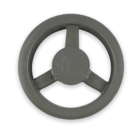 Polia De Ferro Fundido 190mm 3 Canais Perfil B Sem Furo