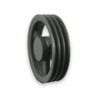 Polia De Ferro Fundido 200mm 3 Canais Perfil B