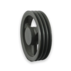 Polia Ferro Fundido Pra Correia Em V 180mm 3 Canais Perfil B