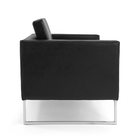 Poltrona 02 Lugares Maia Corano Base De Alumínio - D'rossi -