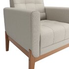 Poltrona 104 Linhão Brooks Cinza/marrom