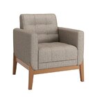 Poltrona 104 Linhão Brooks Cinza/marrom