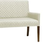 Poltrona 2 Lugares Liverpool Tressê Pu Sintético Bege G15 - G