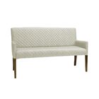 Poltrona 2 Lugares Liverpool Tressê Veludo Bege G15 - Gran Be