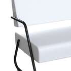 Poltrona 2 Lugares Luara Preta E Branca 112 Cm