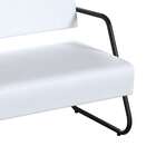 Poltrona 2 Lugares Luara Preta E Branca 112 Cm