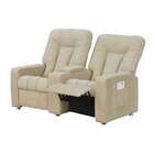 Poltrona 2 Lugares Reclinável Jetta Bege