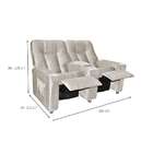 Poltrona 2 Lugares Reclinável Jetta Capuccino