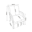 Poltrona 59cm Linho Ravena Viero Móveis