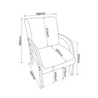 Poltrona 59cm Linho Ravena Viero Móveis