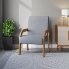 Poltrona 59cm Linho Ravena Viero Móveis