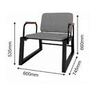 Poltrona 66cm Multimóveis Cr45089 Preta