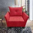 Poltrona 92cm Mm22 Martins Estofados Vermelho