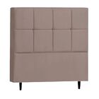 Poltrona + Cabeceira Casal 140 Cm Platinum Decor Nude