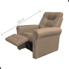 Poltrona  Descanso Reclinável Andrea Suede Bege