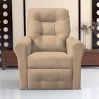 Poltrona  Descanso Reclinável Andrea Suede Bege