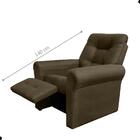 Poltrona  Descanso Reclinável Andrea Suede Cappuccino