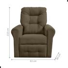 Poltrona  Descanso Reclinável Andrea Suede Cappuccino