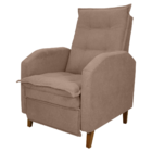 Poltrona  Reclinável Alef Boucle  Marrom