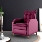 Poltrona  Reclinável Alef Veludo Turkey Marsala