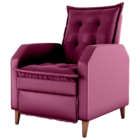 Poltrona  Reclinável Alef Veludo Turkey Marsala