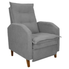 Poltrona  Reclinável Leeds Boucle Cinza