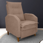 Poltrona  Reclinável Leeds Boucle Marrom