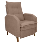 Poltrona  Reclinável Leeds Boucle Marrom