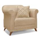 Poltrona Abruzzo Linho Dourada