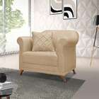 Poltrona Abruzzo Linho Dourada