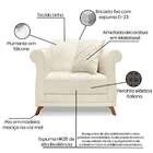 Poltrona Abruzzo Linho Natural