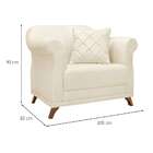 Poltrona Abruzzo Linho Natural