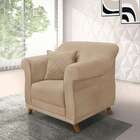 Poltrona Abruzzo Suede Bege