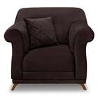 Poltrona Abruzzo Suede Café