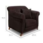 Poltrona Abruzzo Suede Café