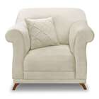 Poltrona Abruzzo Veludo Bege