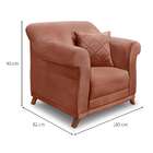 Poltrona Abruzzo Veludo Cobre