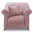 Poltrona Abruzzo Veludo Lilás